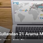 Arama motoru kullanım kılavuzu