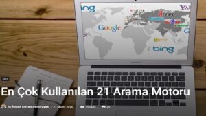 Arama motoru kullanım kılavuzu