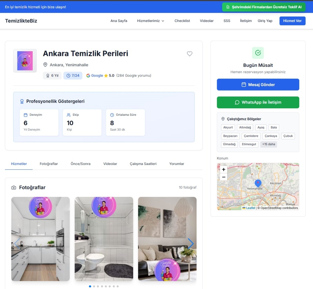 Dijital Çağda Temizlik Sektörü: Platform Ekonomisi
