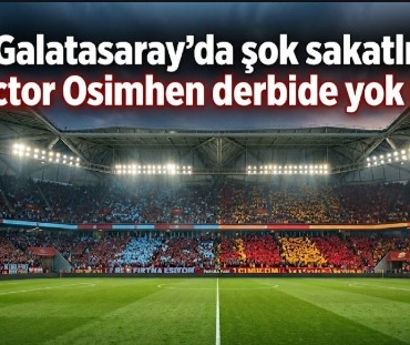 Galatasaray'da şok sakatlık