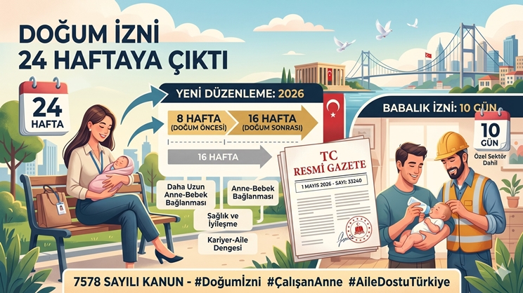 Doğum izni 24 haftaya çıktı mı?