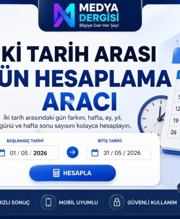 İki tarih arası gün hesaplama aracı