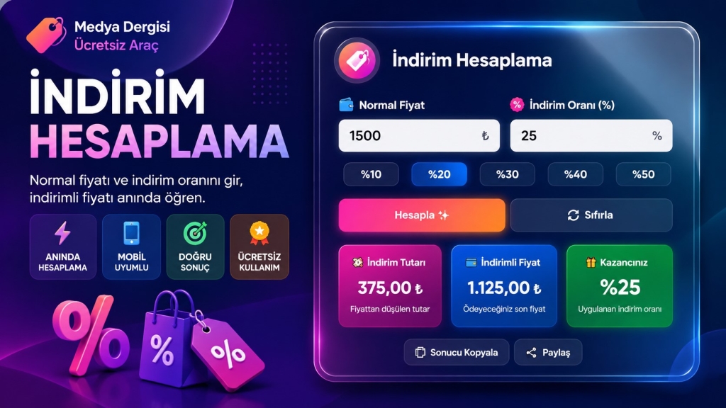 İndirim Hesaplama