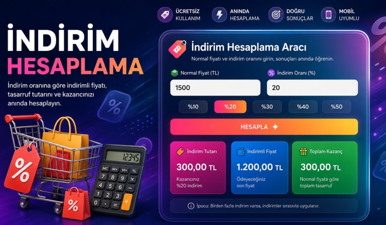 İndirim Hesaplama