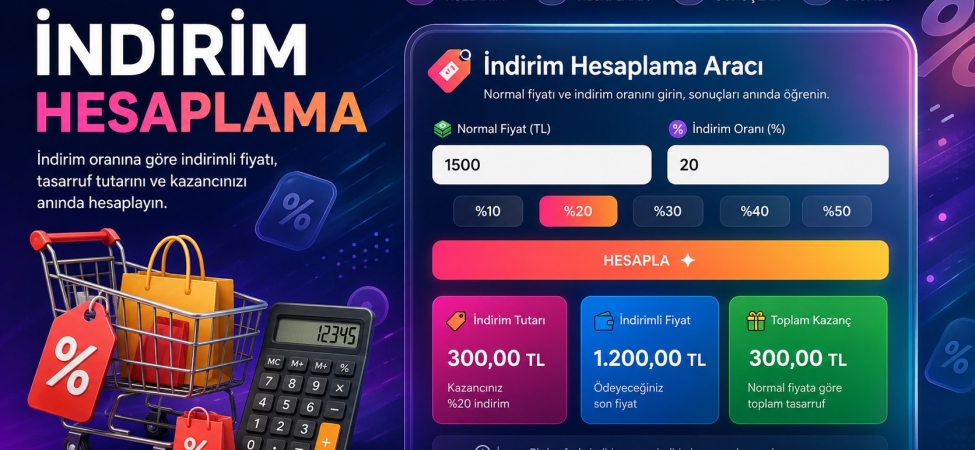 İndirim Hesaplama