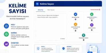 Ücretsiz Kelime Sayacı