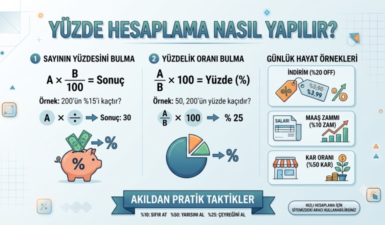 Yüzde Hesaplama Nasıl Yapılır?