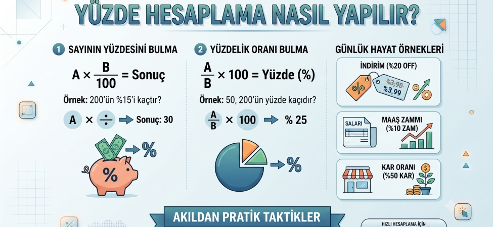 Yüzde Hesaplama Nasıl Yapılır?