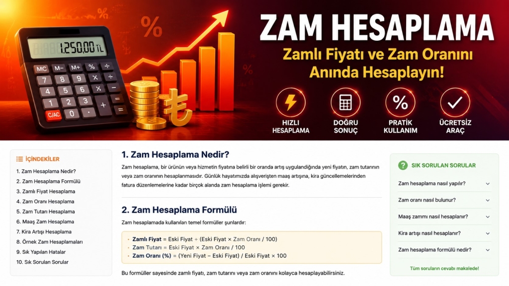 Zam Hesaplama