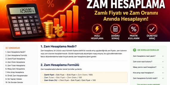 Zam Hesaplama