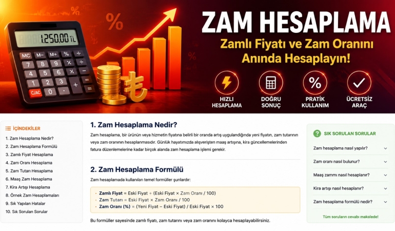 Zam Hesaplama