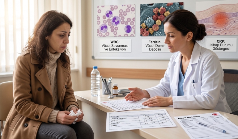 Kan Tahlili Sonuçlarınız Neyi Anlatıyor? WBC, Ferritin ve CRP Değerleri