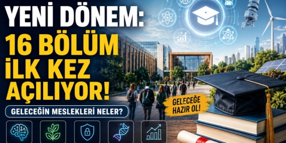 Üniversitelerde ilk kez açılan 16 bölüm