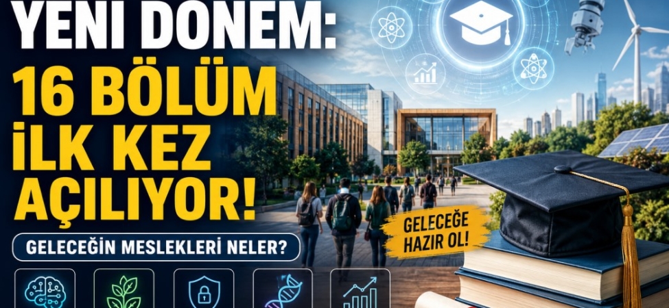 Üniversitelerde ilk kez açılan 16 bölüm