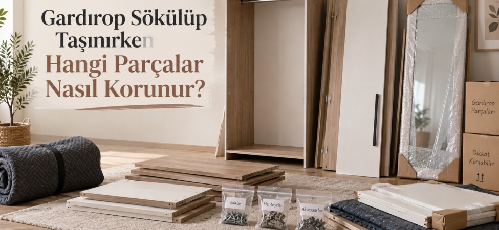 Gardırop Sökülüp Taşınırken Hangi Parçalar Nasıl Korunur?